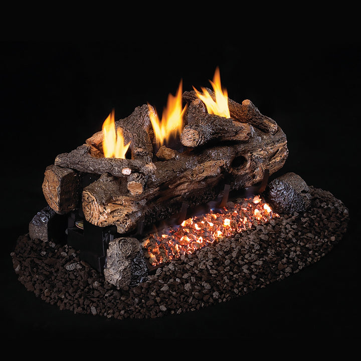 Vent-Free See-Thru Gas Logs Evening Fyre Split by Real Fyre