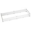 The 53.5 x 19.5 American Fireglass Rectangular Glass Flame Guard is designed for larger fire pits and tables, offering superior wind protection while allowing clear visibility of the flames. This clear tempered glass flame guard enhances safety and performance, making it a must-have accessory for outdoor fire tables. Its sleek, transparent design complements any outdoor setting while keeping the fire steady.