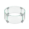 The 12-inch round tempered glass wind guard is ideal for smaller fire pits, providing efficient wind protection while maintaining a stylish appearance. Crafted from durable tempered glass, this accessory enhances both the safety and the look of your outdoor fire feature. Ideal for compact spaces, it ensures consistent flame quality during windy conditions.