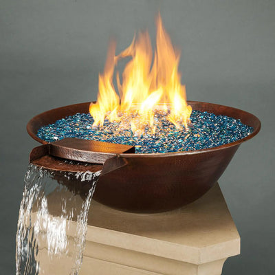 Starfire Designs 31" Campana Moreno Copper Fire and Water Bowl