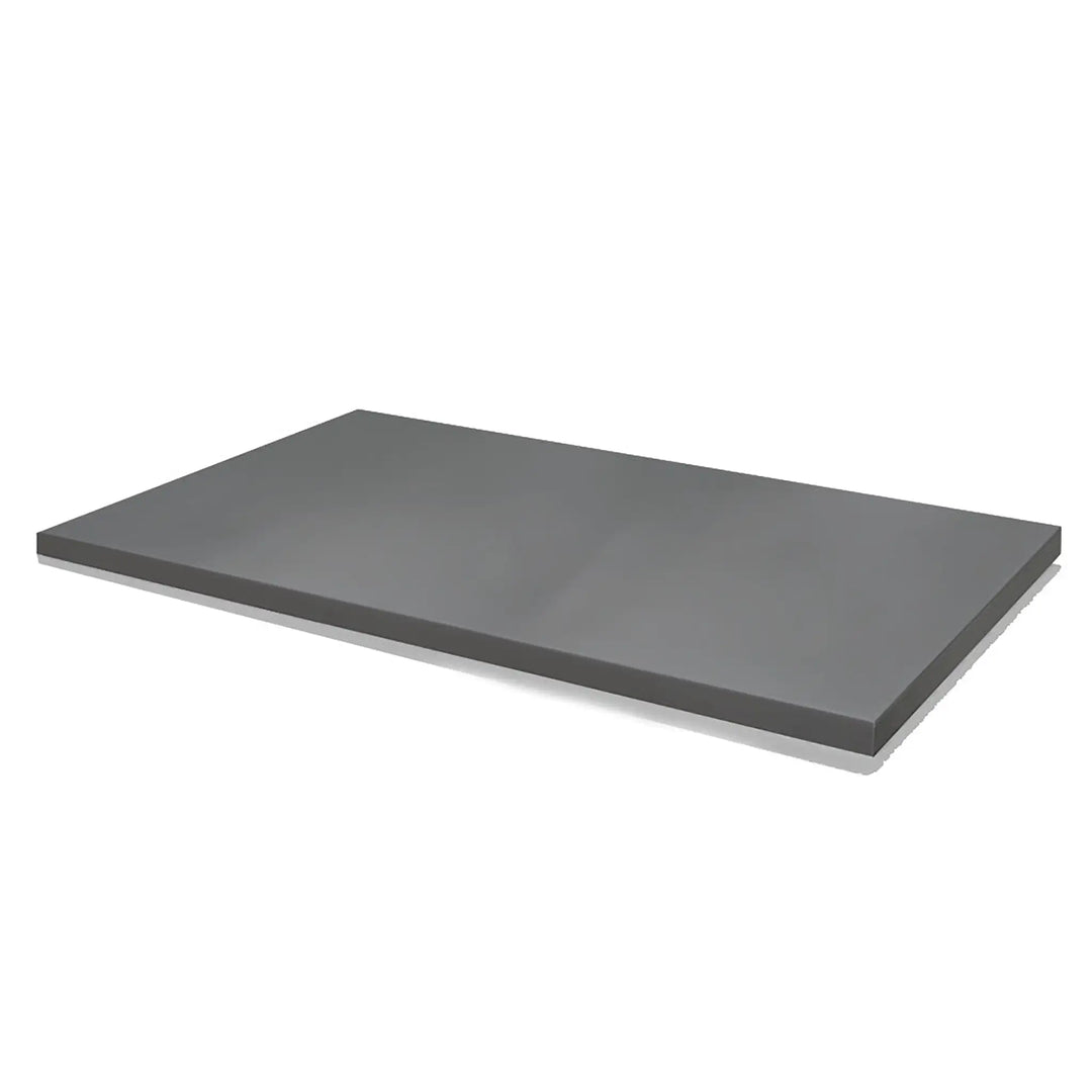 Starfire Designs 60-inch x 32-inch rectangular fire pit lid in silver hammertone, designed for durability and a contemporary look. The lid serves as a strong protective cover for your outdoor fire pit, preventing debris buildup and offering a modern silver finish that fits well in any outdoor decor