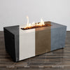 55" Rectangle Beton Concrete (GFRC) Gas Fire Pit with Hidden Propane Tank-Colors
