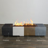 72" x 28" Rectangle Beton Concrete (GFRC) Gas Fire Pit-Colors
