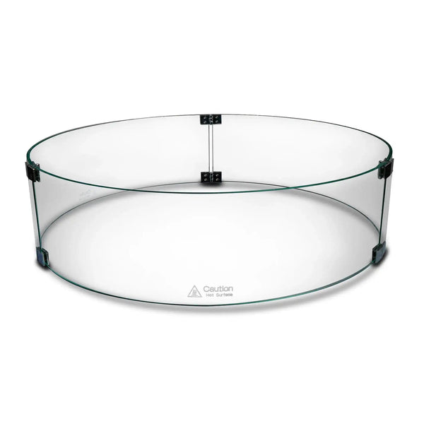Round Beton Glass Wind Guard by Starfire Designs – Starfire Direct
