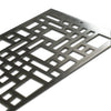 Close-up view of the Starfire Designs Decorative Fire Pit Venting Panel in Mosaic pattern, showing the intricate geometric design, perfect for enhancing the airflow in modern outdoor fire pits or backyard fire pit setups