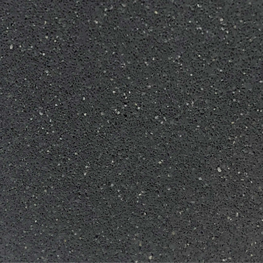 Graphite texture swatch for Starfire Designs Gravity 36-inch round concrete gas fire pit, highlighting the sleek and modern finish. This dark gray tone offers a contemporary look while providing robust weather resistance for both residential and commercial patios. Graphite fire pit, modern design, weather-resistant