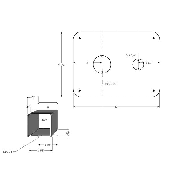 Starfire Designs Push Button Spark Key Valve Mounting Plate