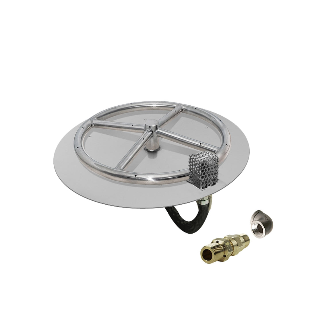 variant:18" Pan/12" Ring / Propane / Built-In Connection Kit