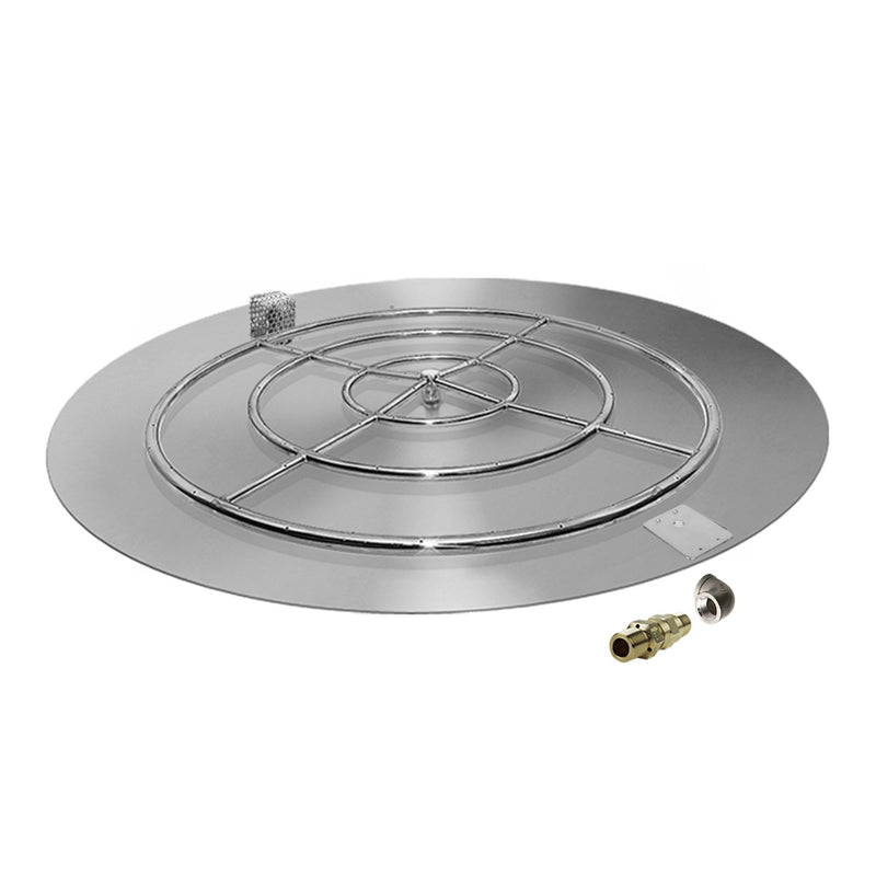 variant:48" Pan/36" Ring / Natural Gas / Built-In Connection Kit