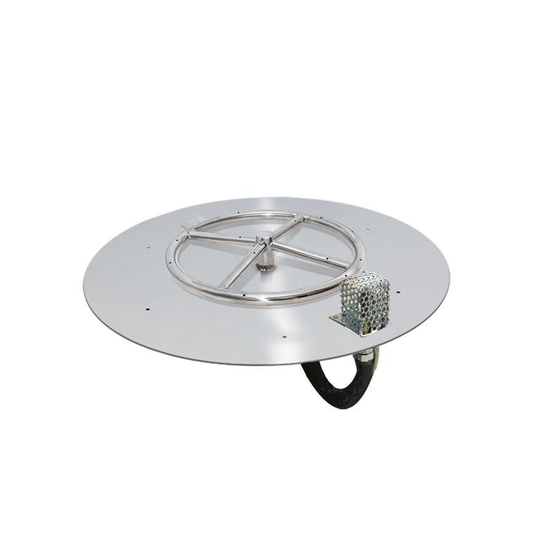variant:24" Pan/12" Ring / Natural Gas / Built-In Connection Kit