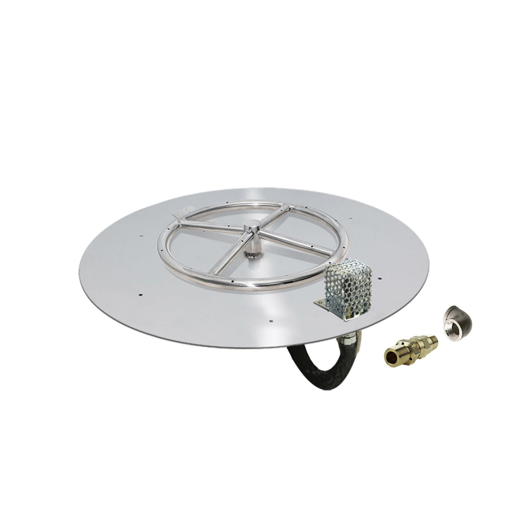 variant:24" Pan/12" Ring / Propane / Built-In Connection Kit