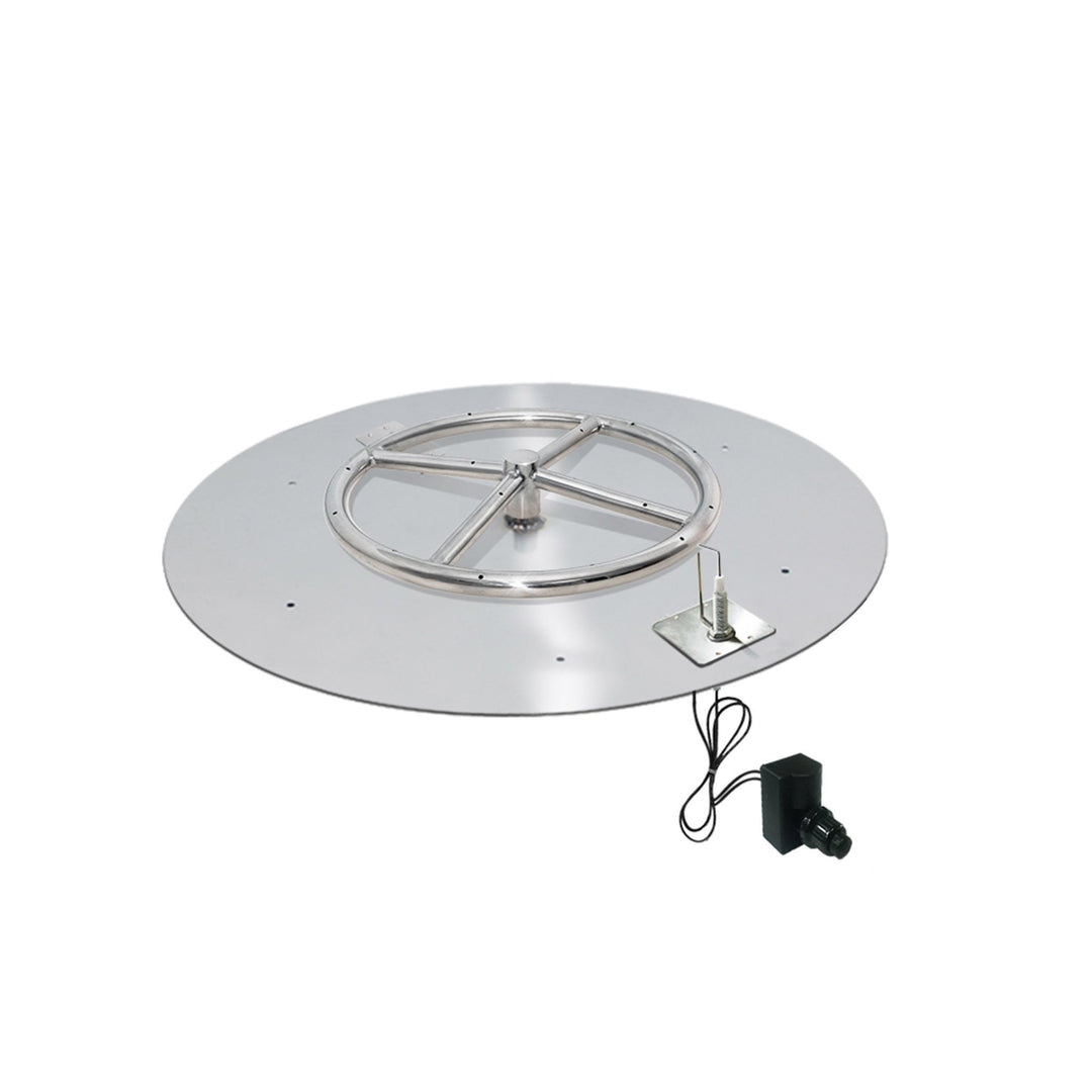 variant:24" Pan/12" Ring / Natural Gas / Built-In Connection Kit