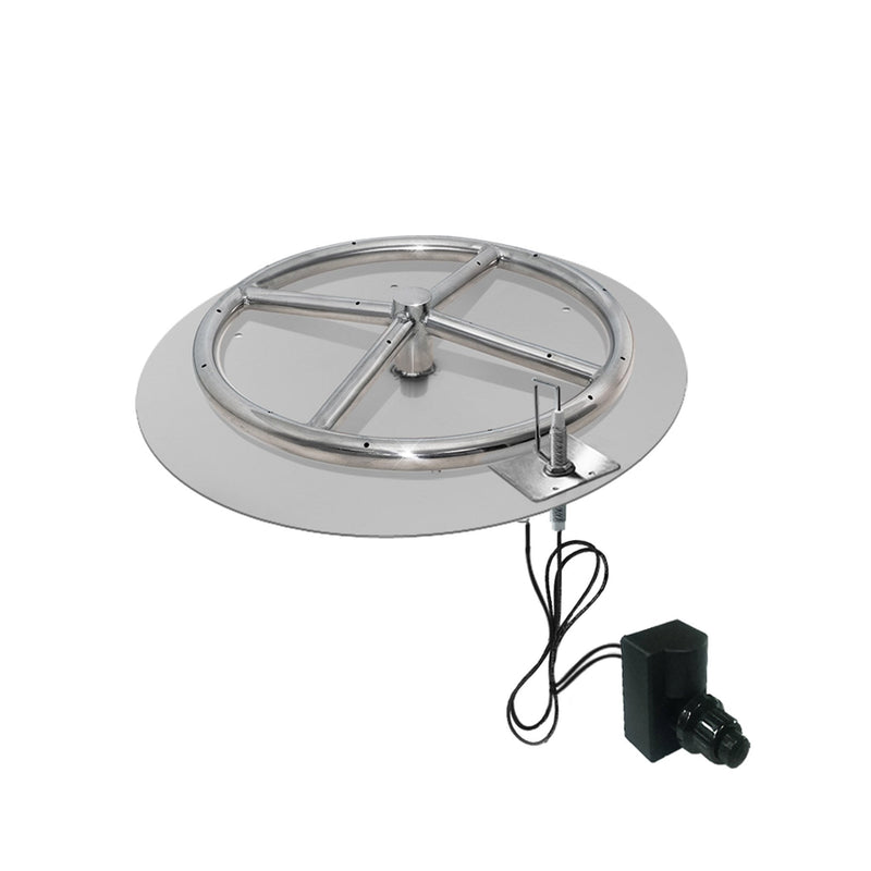 variant:18" Pan/12" Ring / Natural Gas / Built-In Connection Kit