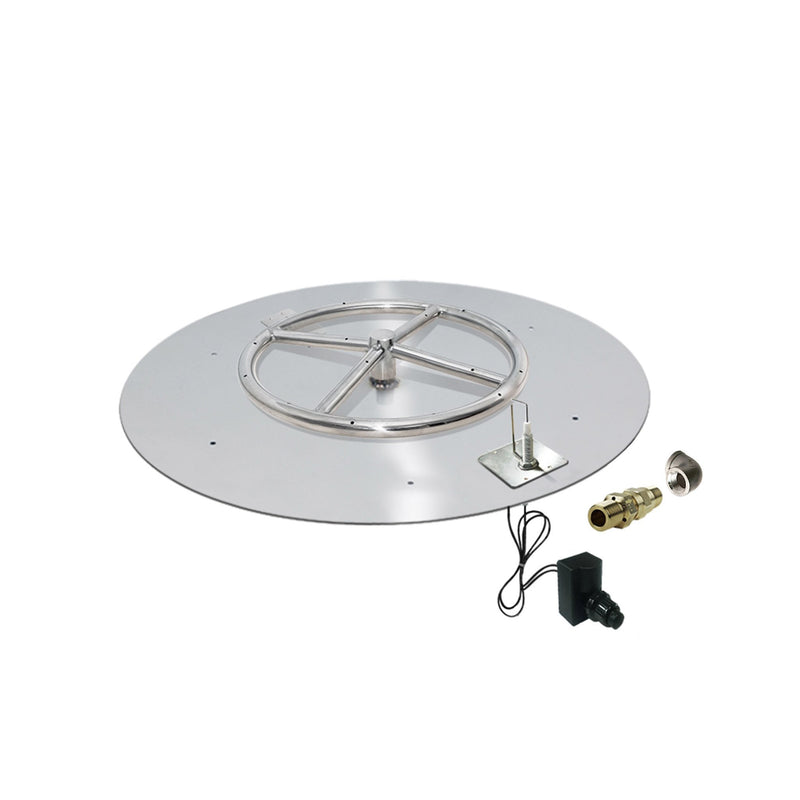 variant:24" Pan/12" Ring / Propane / Built-In Connection Kit