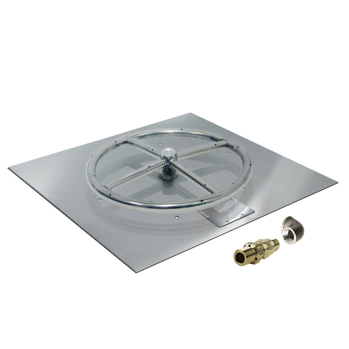 variant:18" Pan/12" Ring / Propane / Built-In Connection Kit