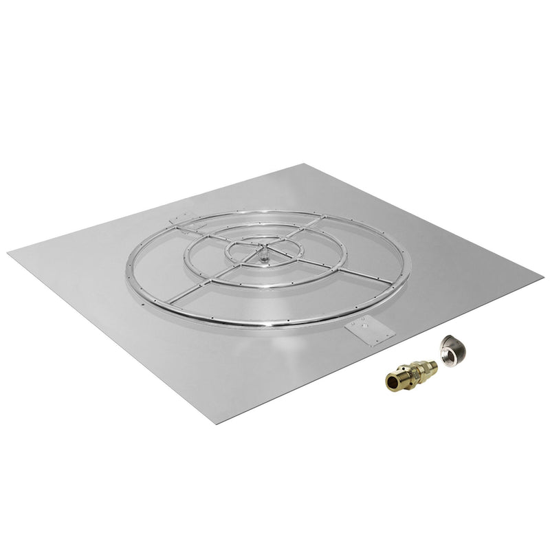 variant:42" Pan/30" Ring / Natural Gas / Built-In Connection Kit