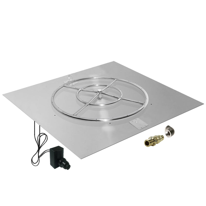 variant:36" Pan/24" Ring / Propane / Built-In Connection Kit