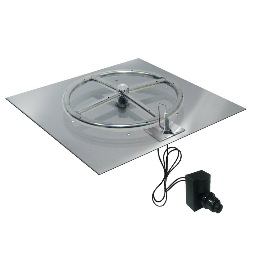 variant:18" Pan/12" Ring / Natural Gas / Built-In Connection Kit