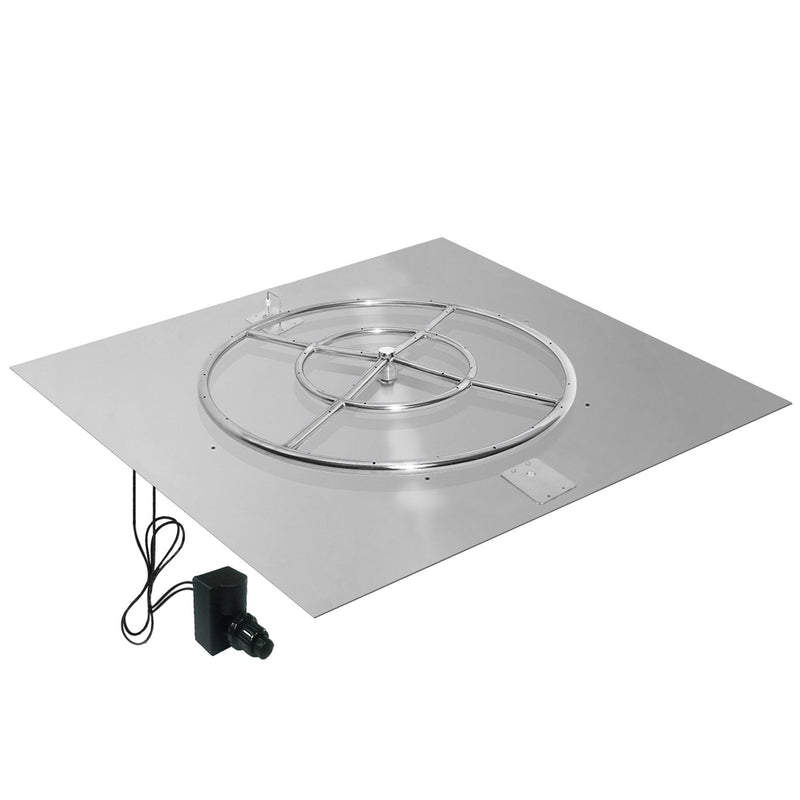 variant:36" Pan/24" Ring / Natural Gas / Built-In Connection Kit