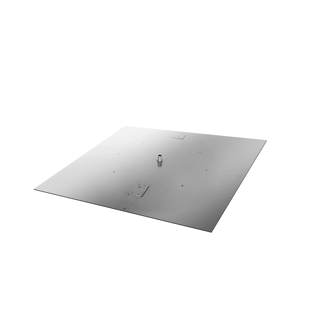 18" - 36" Stainless Steel Square Burner Pan - Standard Capacity