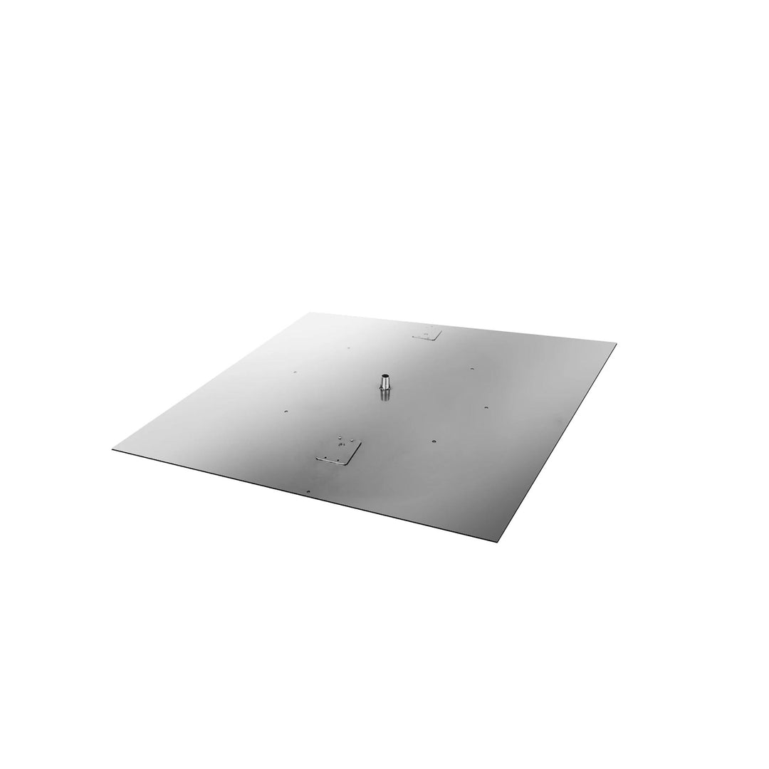 18" - 36" Stainless Steel Square Burner Pan - Standard Capacity