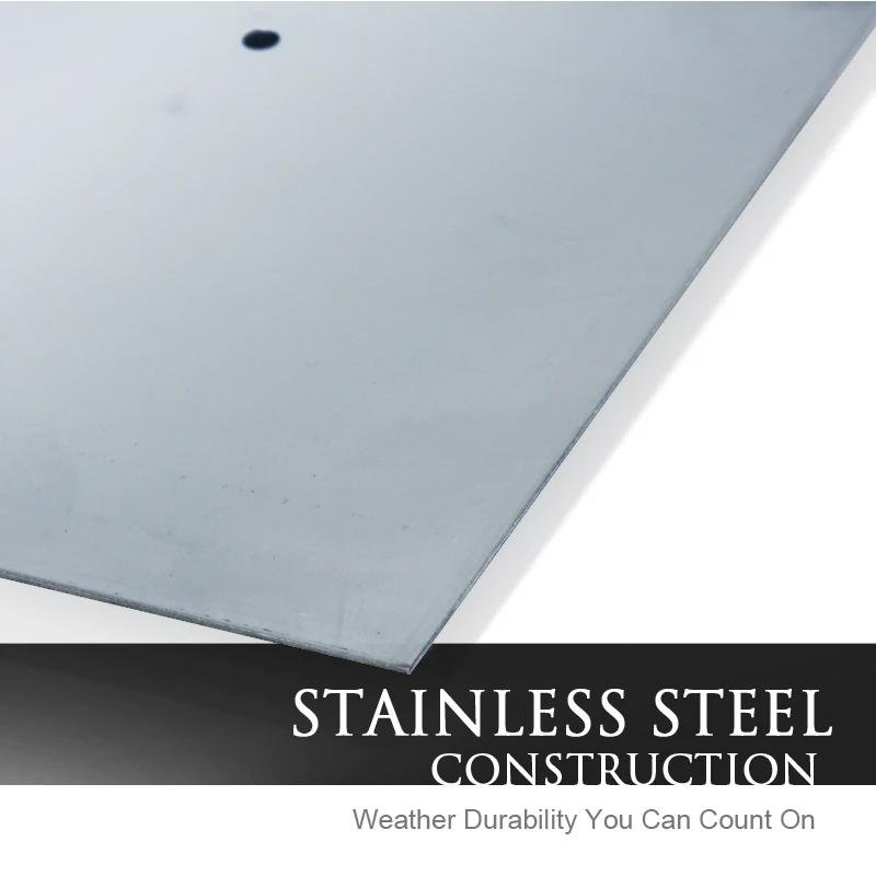 18" - 36" Stainless Steel Square Burner Pan - Standard Capacity