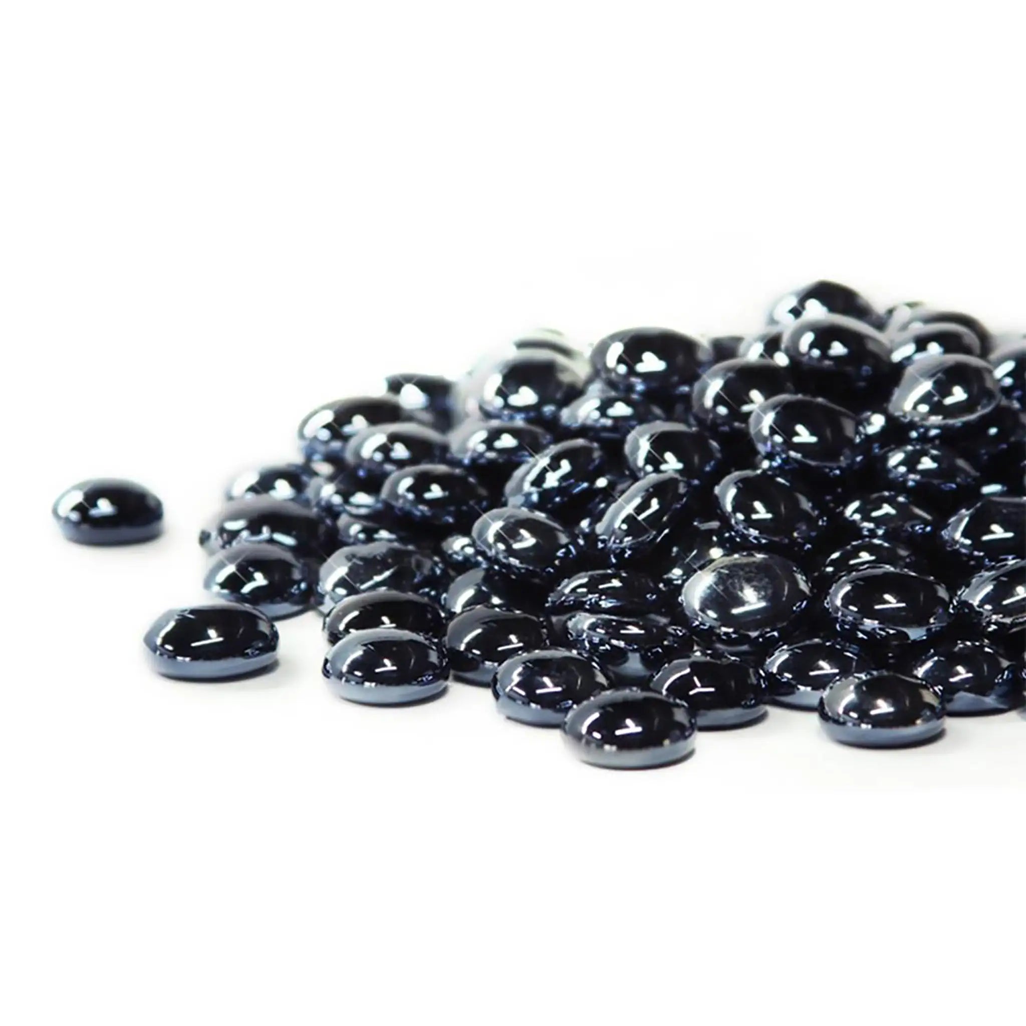 Starfire Glass Reflective Fire Drops Fire Glass Black Starfire Direct