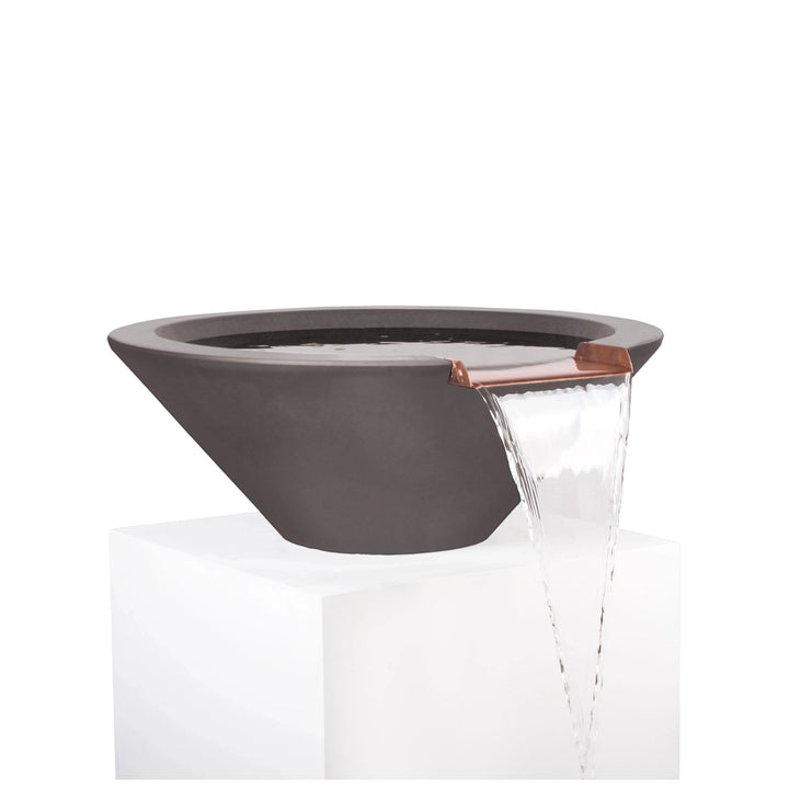 The Outdoor Plus 31" Round Concrete Cazo Water Bowl