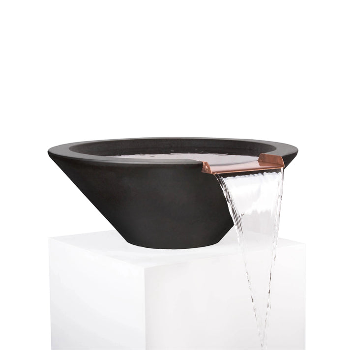 The Outdoor Plus 31" Round Concrete Cazo Water Bowl