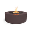 The Outdoor Plus 48-inch Round Unity Fire Pit in a stunning copper vein finish, featuring a unique textured surface that adds sophistication to any setting. The copper hue provides a warm, inviting look, perfect for adding a touch of luxury to outdoor patios or backyard entertainment areas. Keywords: copper fire pit, Outdoor Plus Unity fire pit, luxury outdoor fire pit, round fire feature, modern backyard fire pit