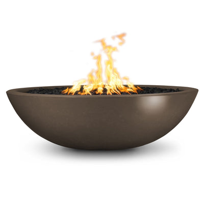 The Outdoor Plus 60" Sedona Concrete Gas Fire Pit (Natural Gas with Electronic Ignition in Chestnut) - Clearance - SFDR33