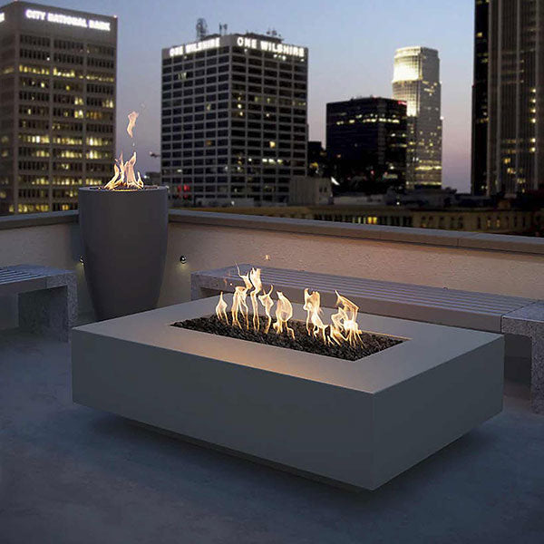 Coronado 72" Rectangular Steel Gas Fire Pit by The Outdoor Plus