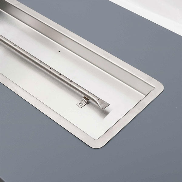 Coronado 72" Rectangular Steel Gas Fire Pit by The Outdoor Plus