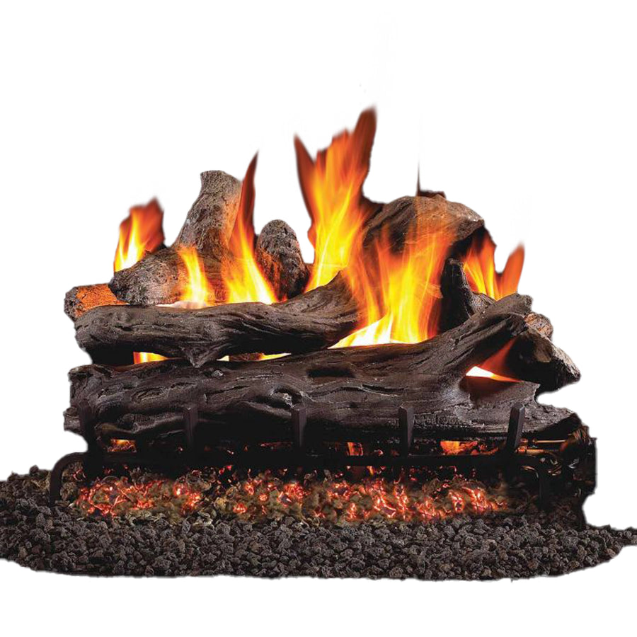 Vented See-Thru Gas Logs Coastal Driftwood by Real Fyre