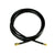 Coiled black gas hose with brass connectors, ideal for connecting gas appliances like fire pits, grills, or heaters to a gas supply