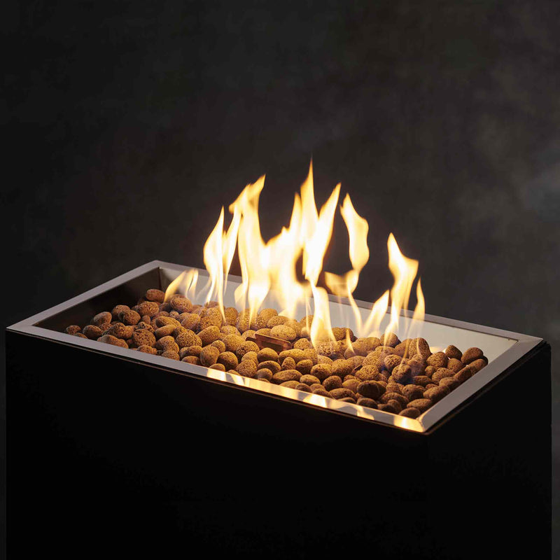 12" x 24" Rectangular Crystal Fire Gas Burner