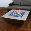 Starfire Designs Stainless Steel Edge Gas Fire Pit with Slide Out LPT Drawer
