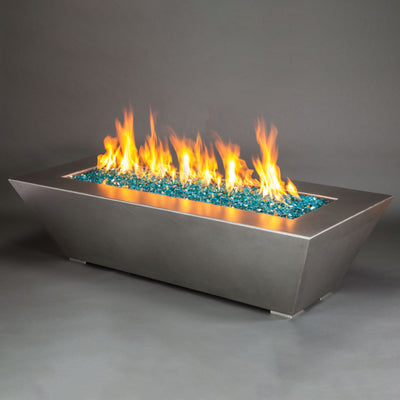 Starfire Designs Stainless Steel Edge Gas Fire Pit with Slide Out LPT Drawer