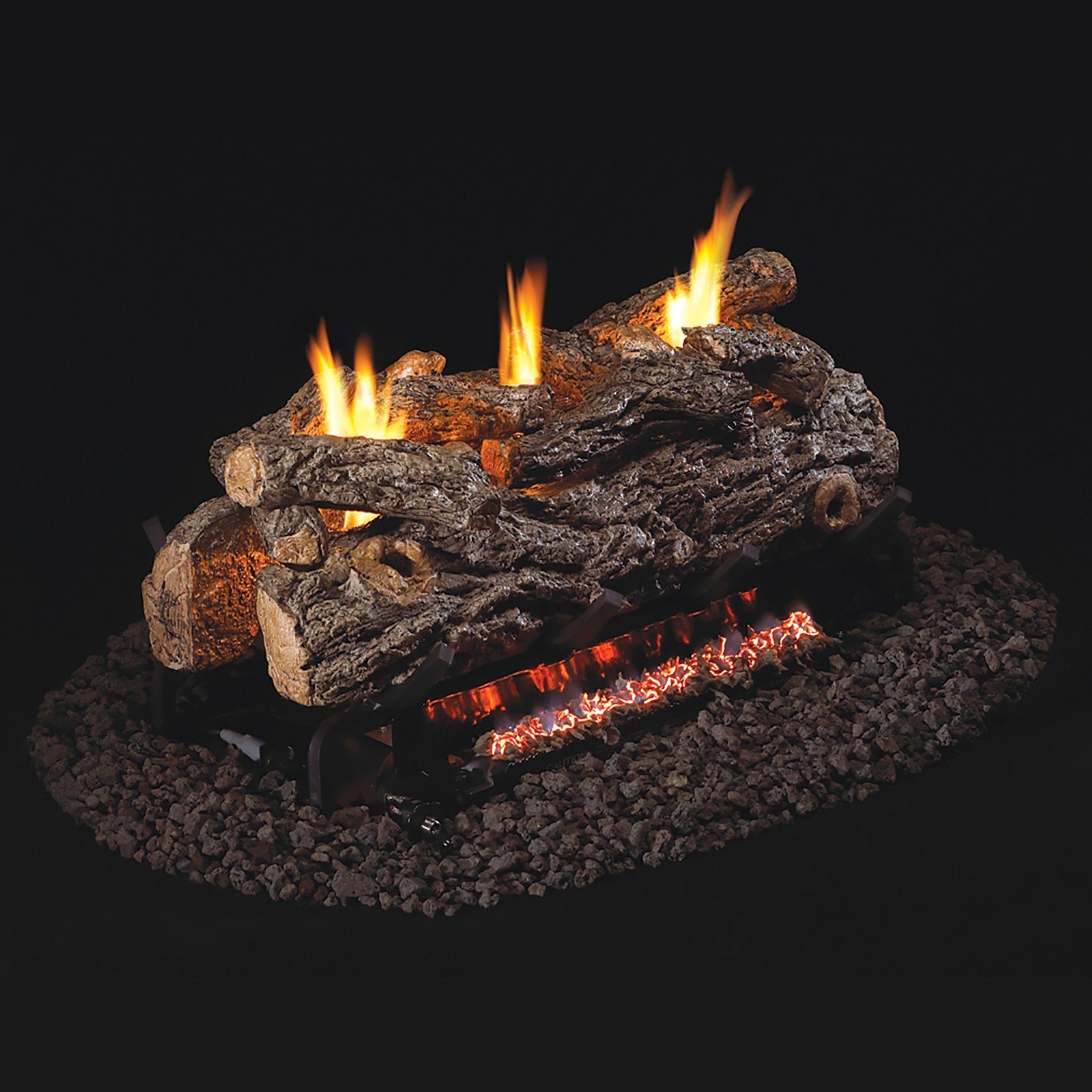 Real Fyre Vent-Free Golden Oak Designer Gas LogsÂ #N#– Starfire Direct