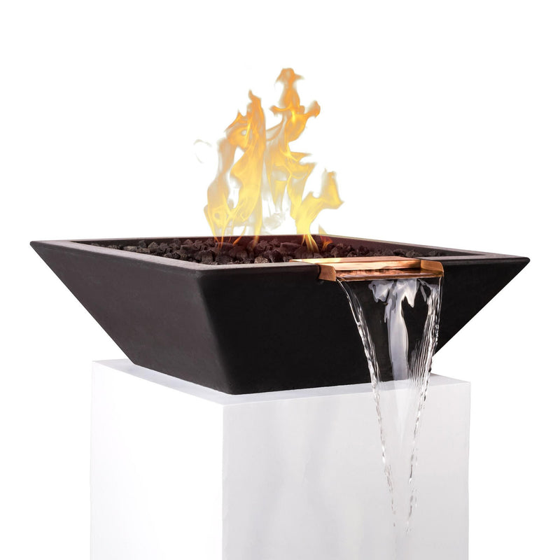 24" Square Concrete Fire and Water Bowl - Starfire Direct