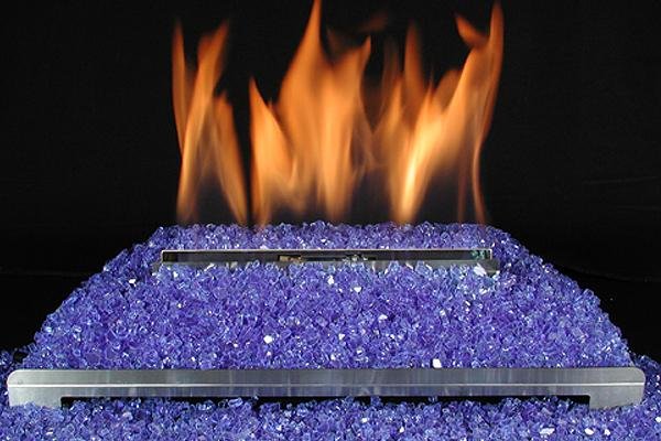 30" Alterna Vent Free Stainless Steel Fireplace Burner - Starfire Direct