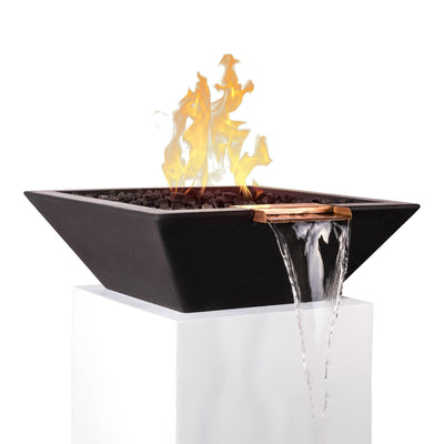 30" Square Concrete Fire and Water Bowl - Starfire Direct