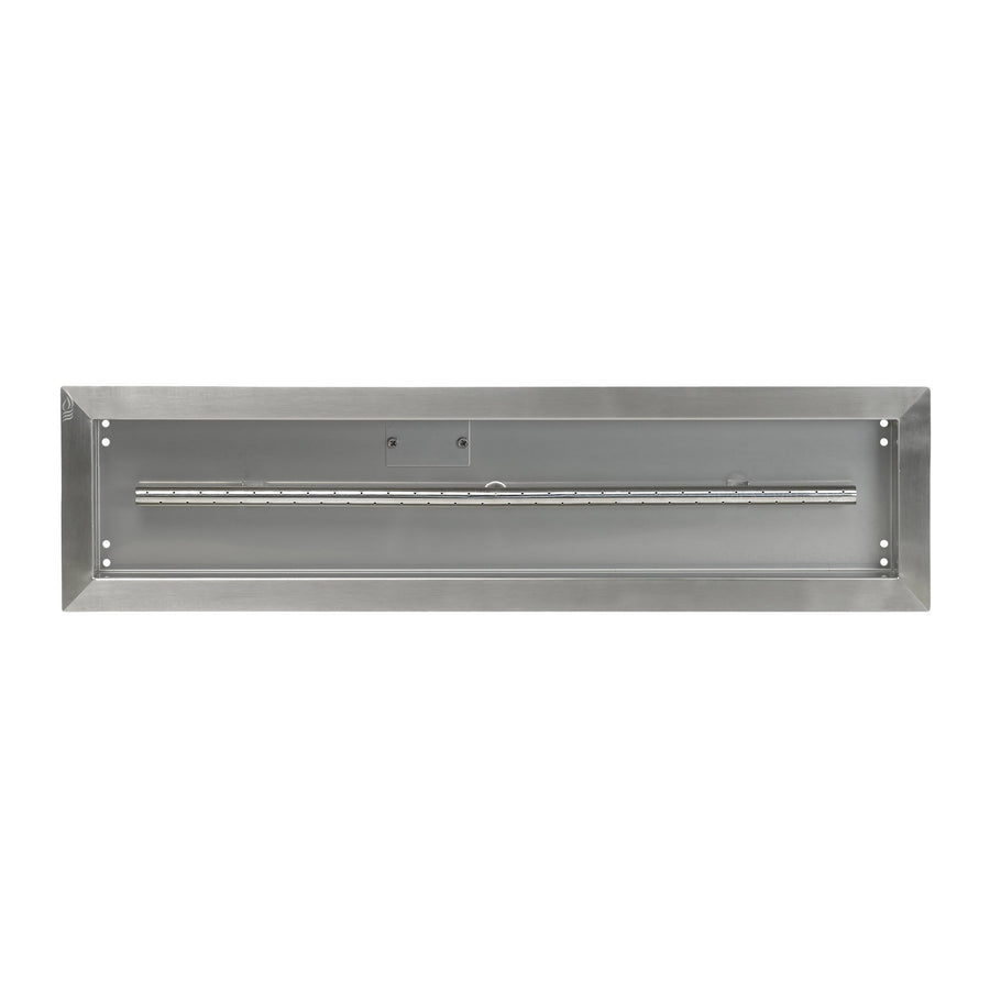 30" x 6"  Stainless Steel Linear Channel Drop-In Pan with Spark Ignition Kit - Propane - Starfire Direct