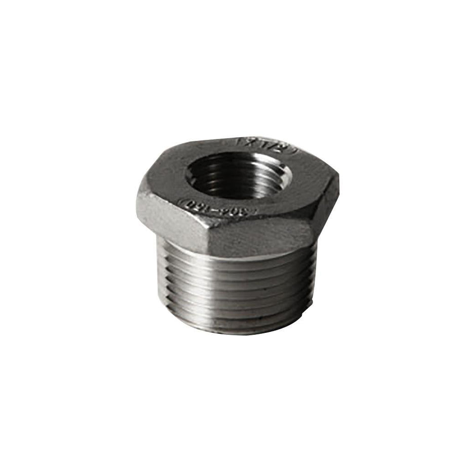 304 Stainless Steel 1" x 1/2" Hex Bushing