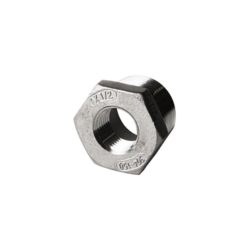 304 Stainless Steel 1" x 3/4" Hex Bushing