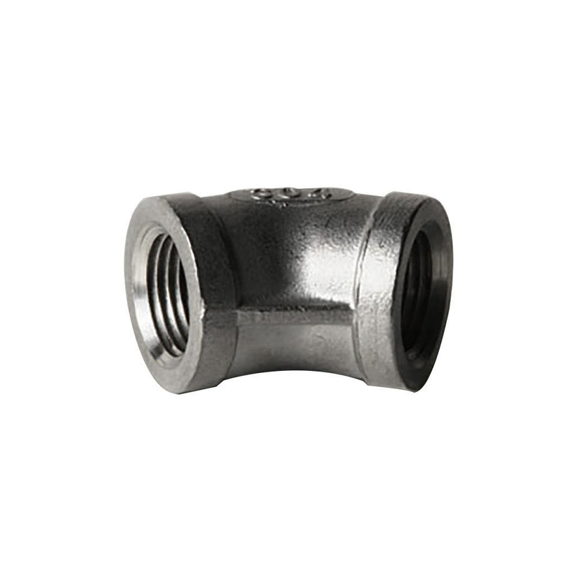 304 Stainless Steel 1/2" Female 45 Degree Elbow - Starfire Direct