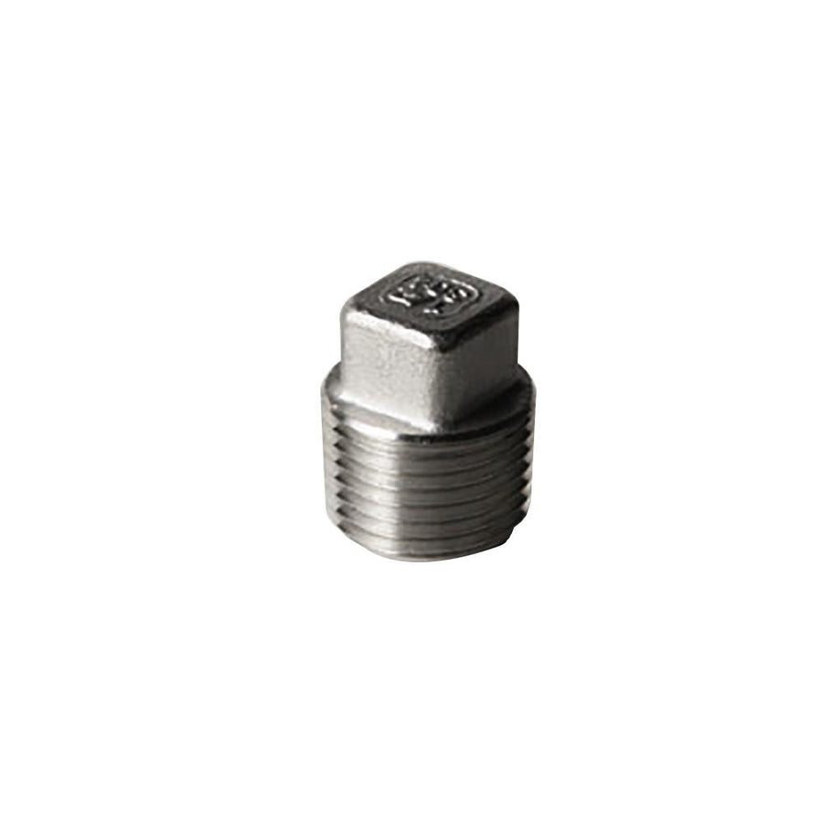 304 Stainless Steel 1/2" Square Head Solid Plug