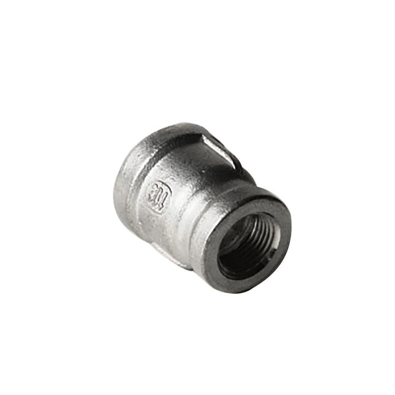 304 Stainless Steel 1/2" x 3/8" Coupling - Starfire Direct