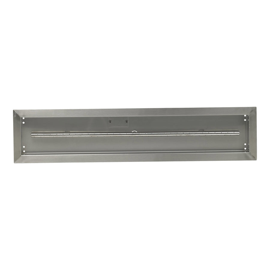 Stainless Steel Channel Linear Drop-In Pan 36" x 6" with Spark Ignition Kit - Natural Gas by American Fireglass
