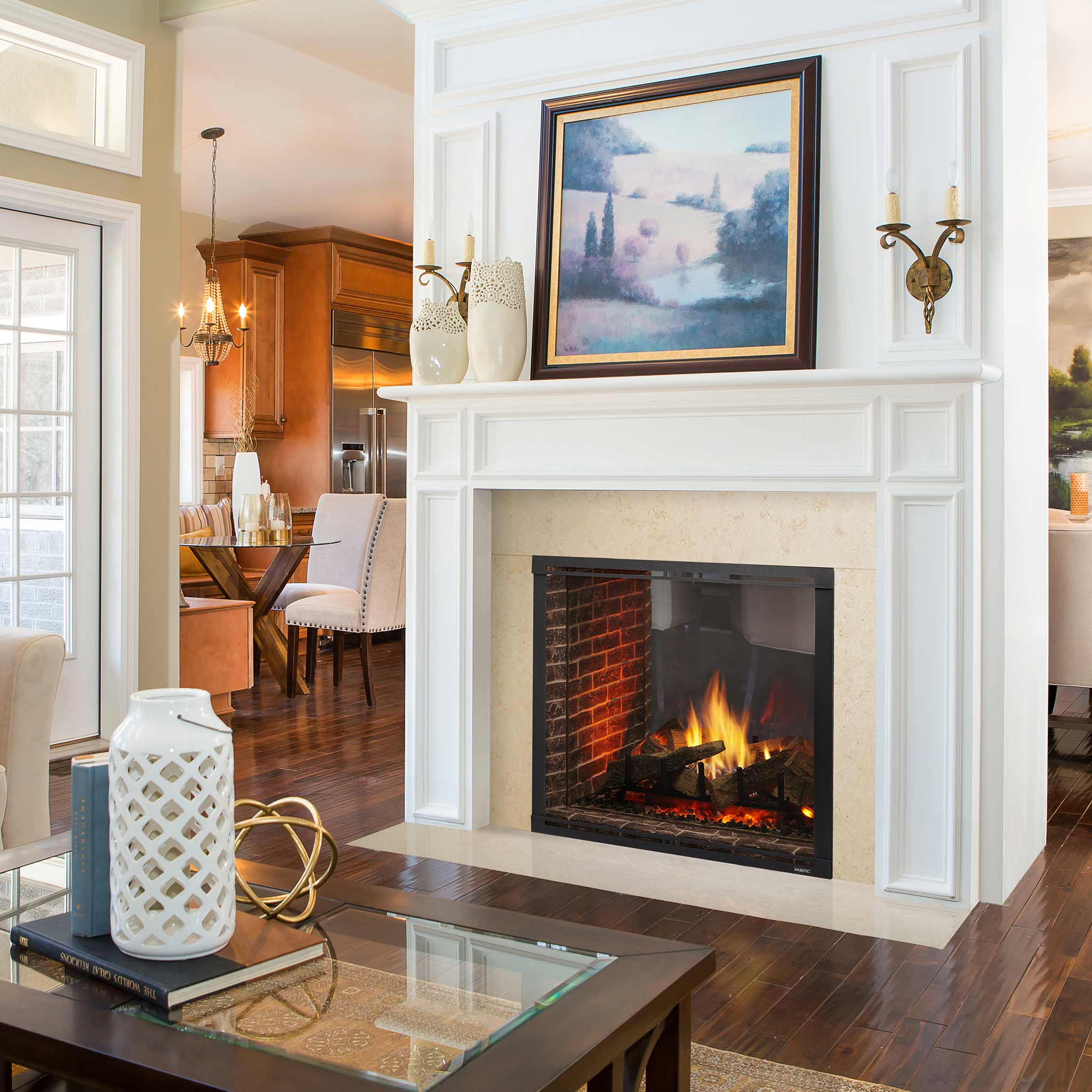 See Through Gas Fireplace